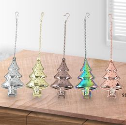 Coloured Tea Strainer Stainless Steel Tea Infuser Gift Christmas Tree Tea-Strainer Infusers Kitchen Tools JNB16427