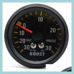 Boost Gauges 2 Inch 52Mm Car Turbo Boost Gauge Analog Carbon Fibre Face 3030 Psi Meter White Background Light Drop Delivery 2022 Mob Dh6Zt