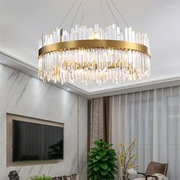 Pendant Lamps Light Luxury Crystal Living Room Chandelier Post Modern Minimalist Creative Atmosphere Designer Dining Bedroom