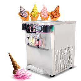 Compras gratuitas para desktop gelato gelato de sorvete de sorvete de iogurte Máquina de sorvete para cafés Ferramenta de equipamento de restaurante