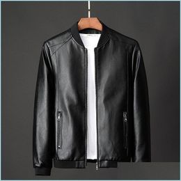 Men'S Jackets Mens Jackets Leather Jacket Bomber Motorcycle Men Biker Pu Baseball Plus Size 7Xl 2022 Fashion Causal Jaqueta Mascino Dhpcp