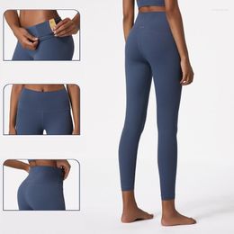 Active Pants Top Women's Fitness Leggings Gym Sexy Yoga Sweatpants Fashion Solid Colour Soft Breathable High Waist Nude Seamless