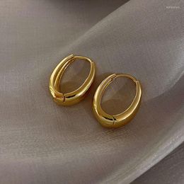 Hoop Earrings Geometric Fashion Golden For Women Simple Jewellery Accessories Banquet Party