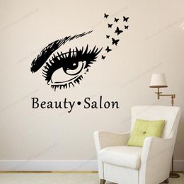 Wall Stickers Beauty Salon Eyes Sticker Decor For Bedroom Living Room Lash And Brows Wallsticker Murals GIRLS ROOMWU341