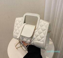 HBP-Shoulder Bags PU Design Simple Chain Belt Messenger Bag Female Brand Designer Handbags And Wallets Fashion Plaid