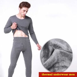 Men's Sleepwear Men's Thermal Underwear Long Johns Sets Winter Keep Warm Thick Underwear Sets Winter Clothes Men Long Sleeves Trousers T221017