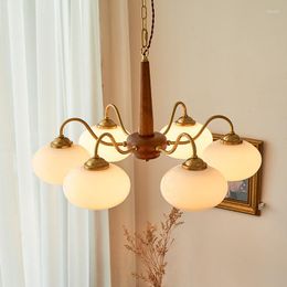 Pendant Lamps Nordic Mediaeval Lamp Living Room Bedroom Modern Simple Study Restaurant Model Persimmon Chandelier
