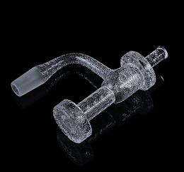 Terp Slurper Set With Quartz Smoking Accessories Sandblasting Seamless Fully Weld Thick Quartz Blender Spin Banger FWQB21 FWQB22