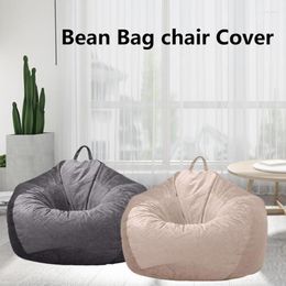 Chair Covers Lazy Bean Bag Sofa Cover No Filler Washable Giant Plush Couch Tatami Living Room Furniture Home Decor