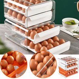 Bakeware Tools Egg Storage Container Household Colourful Drawer Type Fresh Box For Kitchen Accessories Baking Mold