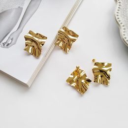 Stud Earrings Retro Geometric Metal Irregula Fashion Punk Gold Baroque Square Chunky Winter Christmas Gifts Jewellery 812