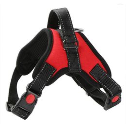 Dog Collars Explosion-proof Rushed Pet Chest Straps For The Huge Breathable Vest Type Traction On Rope Nylon Reflective