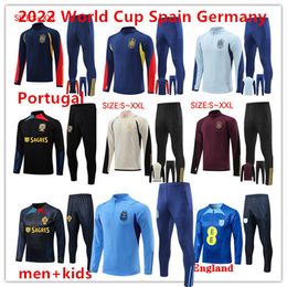 2022 Várias equipes nacionais Brasil Football Tracksuit World 2023 Half Pull Men Men Kids Soccer Kits Treinamento Treinamento Treinamento de corrida Chandal sobreviver