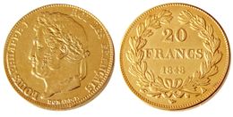France 20 France 1848A Gold Plated Copy Decorative Coin metal dies manufacturing factory Price