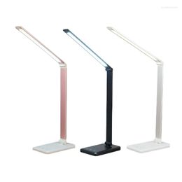 Table Lamps Simple Folding LED Desk Lamp Reading Lights Book Aluminium Alloy Eye Protection USB Charging For Mobile Phone