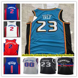 Basketball Jerseys Hot Printed Detroit Classic Basketball Jerseys Cade Cunningham Jaden Ivey Saddiq Bey Marvin Bagley III Hamidou Diallo Olynyk Grant Hill