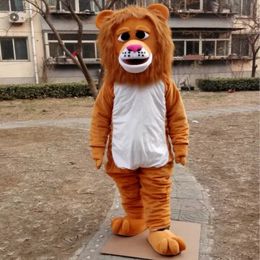 Mascot doll costume Lion Mascot Costume Furry Suits Party Game Fursuit Cartoon Dress Outfits Carnival Halloween Xmas Easter Ad Clothes