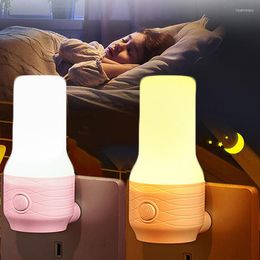 Night Lights Portable LED White/warm Light Illumination Children Living Bedroom Corridor EU/US Plug