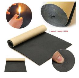 Interior Accessories 1pc Universal Sound Deadener Insulation Mat Noise Heat Shield 1X1 Metre 5mm Automotive Deadening Foam Panel Pad