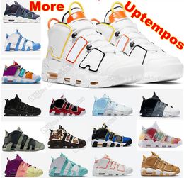 Classic Uptempos Basketball Shoes Mens Womens Sneakers Summit White Black Sail Multi Color Laser Crimson Outdoor Sports Charms Light Aqua Green Rayguns Trainers