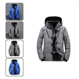 Men's Down Fabulous Winter Jacket Wear Resistant Thermal Men Coat Zipper