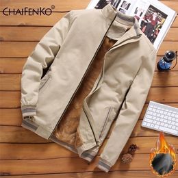 Mens Jackets Mens Fleece Bomber Jacket Autumn Outwear Fashion Thick Warm Windbreaker Jacket Coat Men Casual Military Jacket Men 5XL 220912