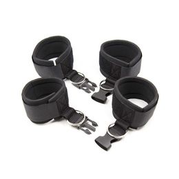 Beauty Items BDSM Bondage Gear Restraint Handcuffs Ankle Cuff Strap System Slave Erotic Adult sexy Toys For Woman Couples Games Products