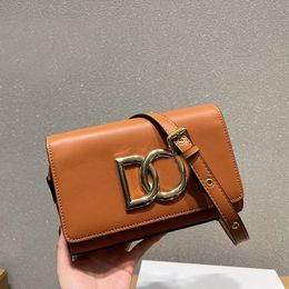 Fashion Crossbody Bag Square Women Handbags Leather Shoulder Bags Metal Letter Flap Hasp Clutch Purse Adjustable Strap Cell Phone Pocket Ladies Cross Body Purse