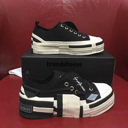 Yoji Yamamoto co named Wu Jianhao the same xVessel Shoes 2023 new sponge cake thick soled canvas shoes casual beggar shoes