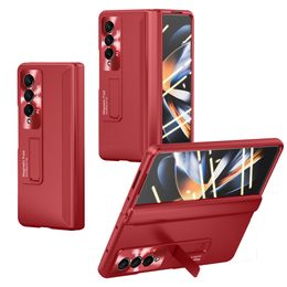 Hard Cases For Samsung Galaxy Z Fold 4 Case Glass Film Screen Protector Armour Hinge Stand 360 Protector Cover