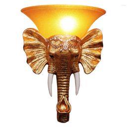 Wall Lamp European Elephant Creative Personality Retro Mascot Corridor Stairs Bar KTV El Project