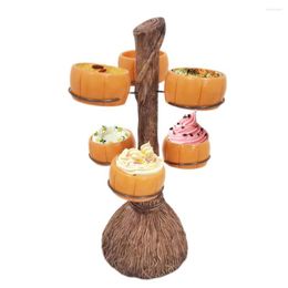 Festive Supplies 3/6 Halloween Pumpkin Snack Bowl Rack Candy Basket Storage Dessert Holder Organizer Table Kitchen Party DIY Decoration