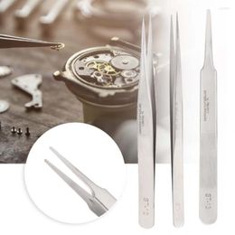 Watch Repair Kits High Hardness Tweezers Stainless Steel Practical & Jewellery Repairs Tool Kit 3 Types Quality For Watchmaker