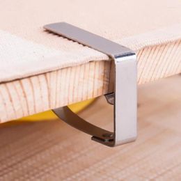 Clothing Storage & Wardrobe Stainless Steel Clothes Pegs 4pcs Reusable Table Cloth Clips Tablecloth Holder Clamps Wedding