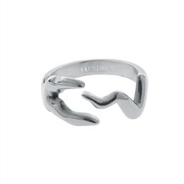 2022 New Irregular Ring Men/Women Niche Design Lines HipHop Street Fashion All-Match Titanium Steel Brand Accessories