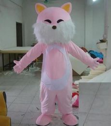 High quality hot adult kitty cat mascot costume with mini fan inside the head for sale