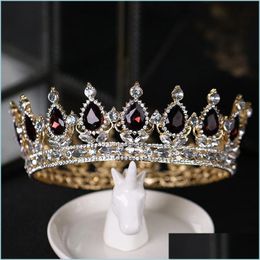 Wedding Hair Jewelry Shallow Jin Bai Drill Crystals Wedding Tiaras And Crowns Bridal Accessories Fl Small Pearls Hg1207 Drop Deliver Dhtqi