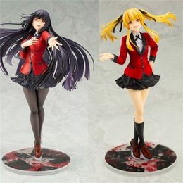 22cm Yumeko Jabami Anime Figure ARTFX J Kakegurui Jabami Yumeko Action Figure Kakegurui Meari Saotome Figurine Model Doll Toys 220520