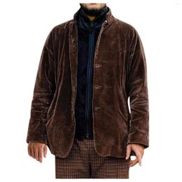 Men's Vests Coat Down Flannel Sleeve Motorcycle Button Jacket Tops Outwear Turndown Long Casual Jackets For Men