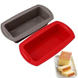Big Rectangle Silicone Cake Mould Heart Pattern DIY Bakeware Fondant Muffin Chocolate Moulds Cupcake Moulds Tools Baking Dish 1223375