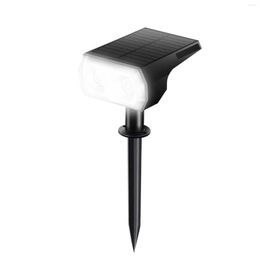 Energy Saving Landscape Wall Mounted Lawn Solar Garden Light Adjustable Angle 48 LEDs Outdoor With Screw Pack Patio Ground Stake