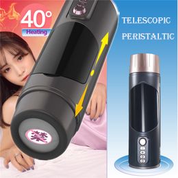 Costumi anime Masturbatore maschile telescopico automatico peristalsi massaggio pene realistico masturbazione elettrica sex machine al cosplay