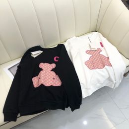 Kids Clothes Pullover Baby Sweaters Girls boys Clothe With Letter Bears Fasion Casual Jumper Spring Autumn And Winter Warm Comfortable Size 100-160CM White Black