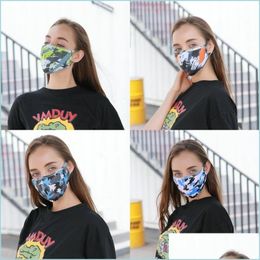 Designer Masks Camouflage Muti Colours Dust Face Masks Mascarilla Washable Fashion Reusable Mascherine Custom Respirable Folded Kid A Dh4Cq