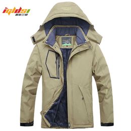 Men's Jackets Winter Fleece Military Jackets and Coat Men Windproof Waterproof Windbreaker Outwear Down Parkas Detachable Army Raincoat L-5XL G221013