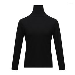 Women's Blouses Long-sleeved Bottoming Shirt Women High Collar Slim Shirts Turtleneck Black Girlfriends Blouse Basic Top Autumn