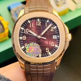 PF Factory Luxury Watch Mens PP Relógios ETA CAL.324 Super movimento automático Case de ouro rosa de ouro rosa 5711 Avogados de pulso com caixa