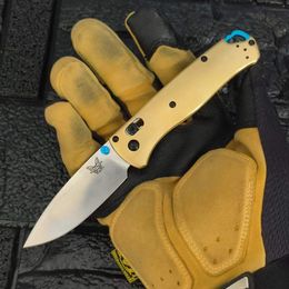 Benchmade 535 Bugout AXIS Tactical Folding Knife Brass Handle Outdoor Security Defense Camping Fishing Hunting Pocket Knives EDC Tool on Sale