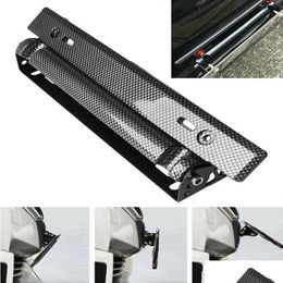 Licence Plate Frames Mobiles Front Rear Number Licence Plate Holder Mounting Bumper Frame Relocate Bracket Adjustable Abs Exterior A Dh9Kw