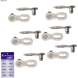 New 6 Pairs Bike Chain Quick Link Connector Lock Set MTB Road Bicycle Power Release Buckle For 6/7/8/9/10/11/12 Speed